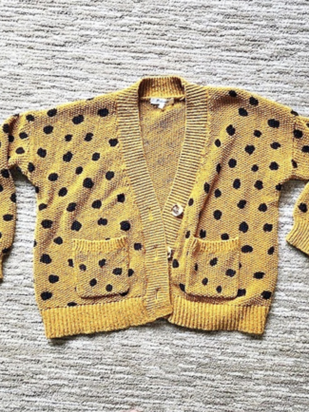 Madewell Hillview Cardigan Sweater in Painted Spots